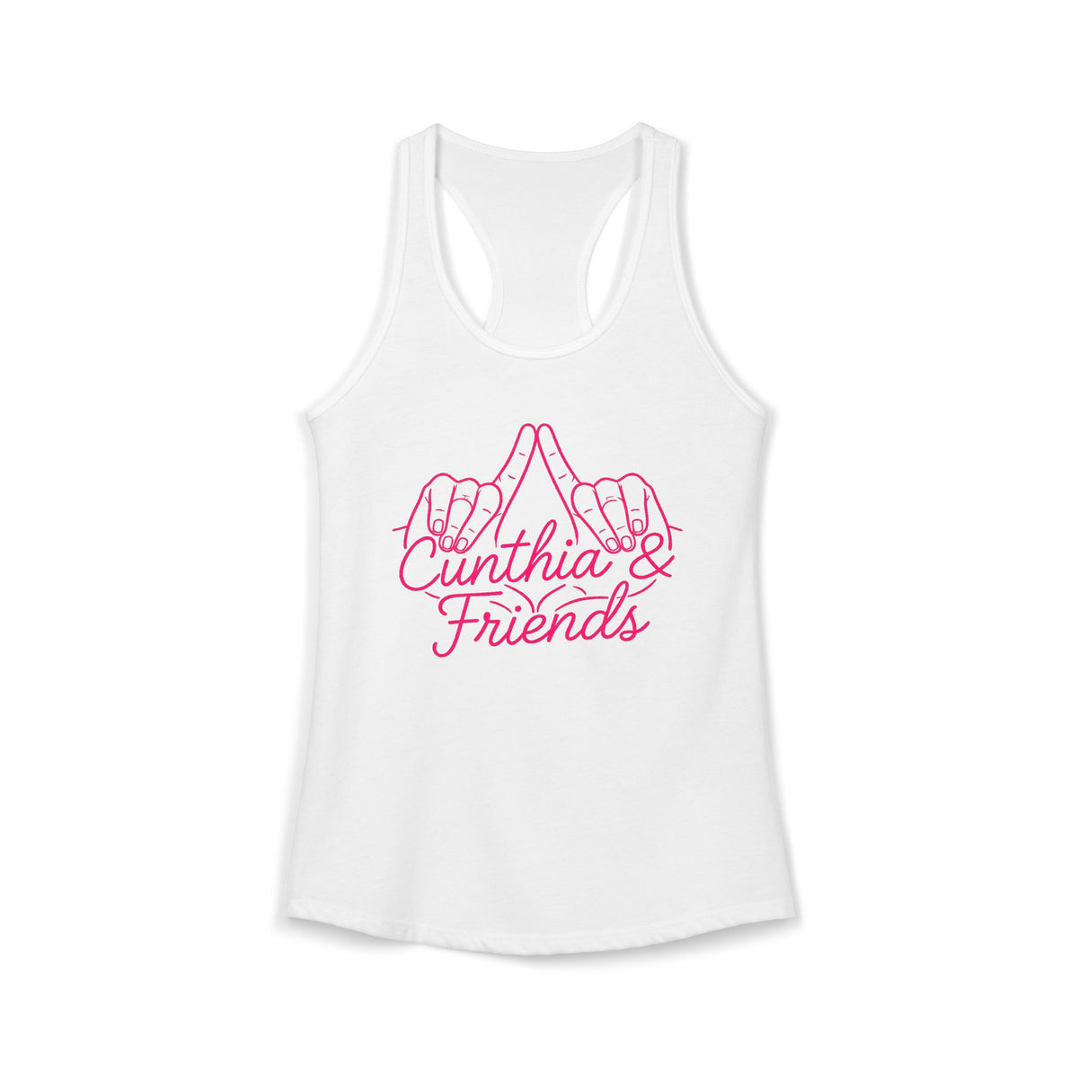 Cunthia & Friends™ Women's Racerback Tank | Signature Logo Tank Top