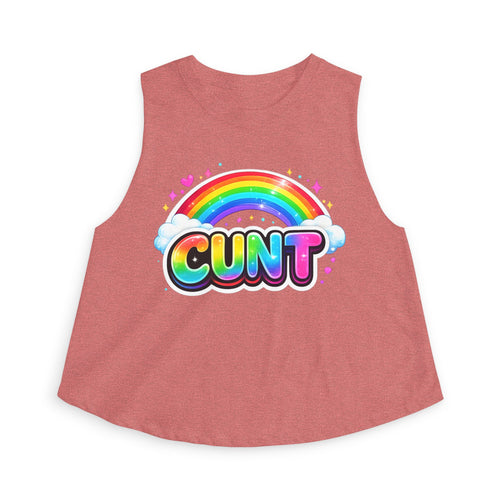 CUNT Pride Crop Tank | Soft Women's Crop Top