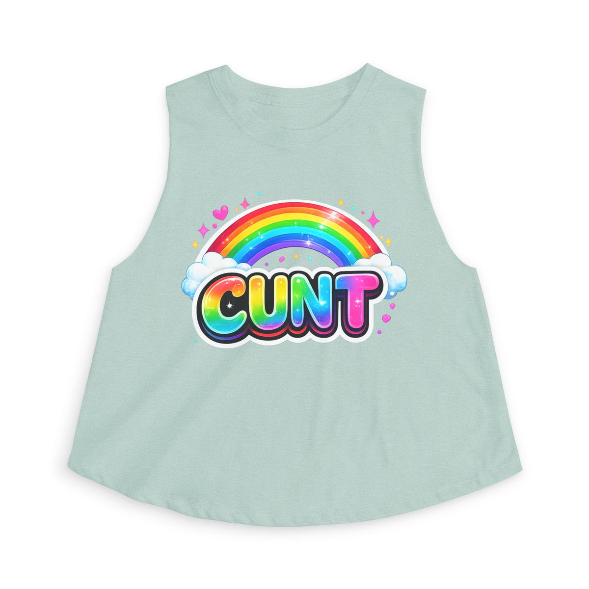 CUNT Pride Crop Tank | Soft Women's Crop Top
