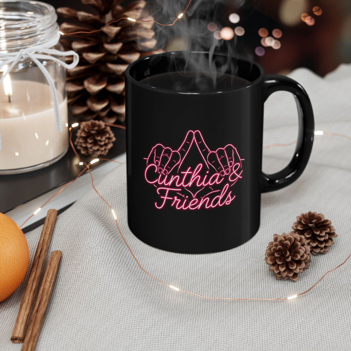 Cunthia & Friends™ Neon Script Mug