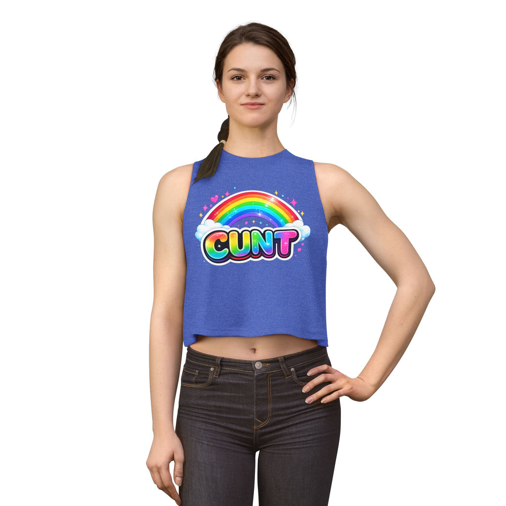 CUNT Pride Crop Tank | Soft Women's Crop Top