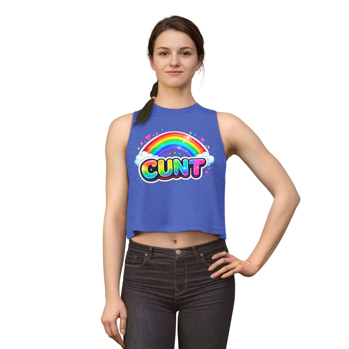 CUNT Pride Crop Tank | Soft Women's Crop Top