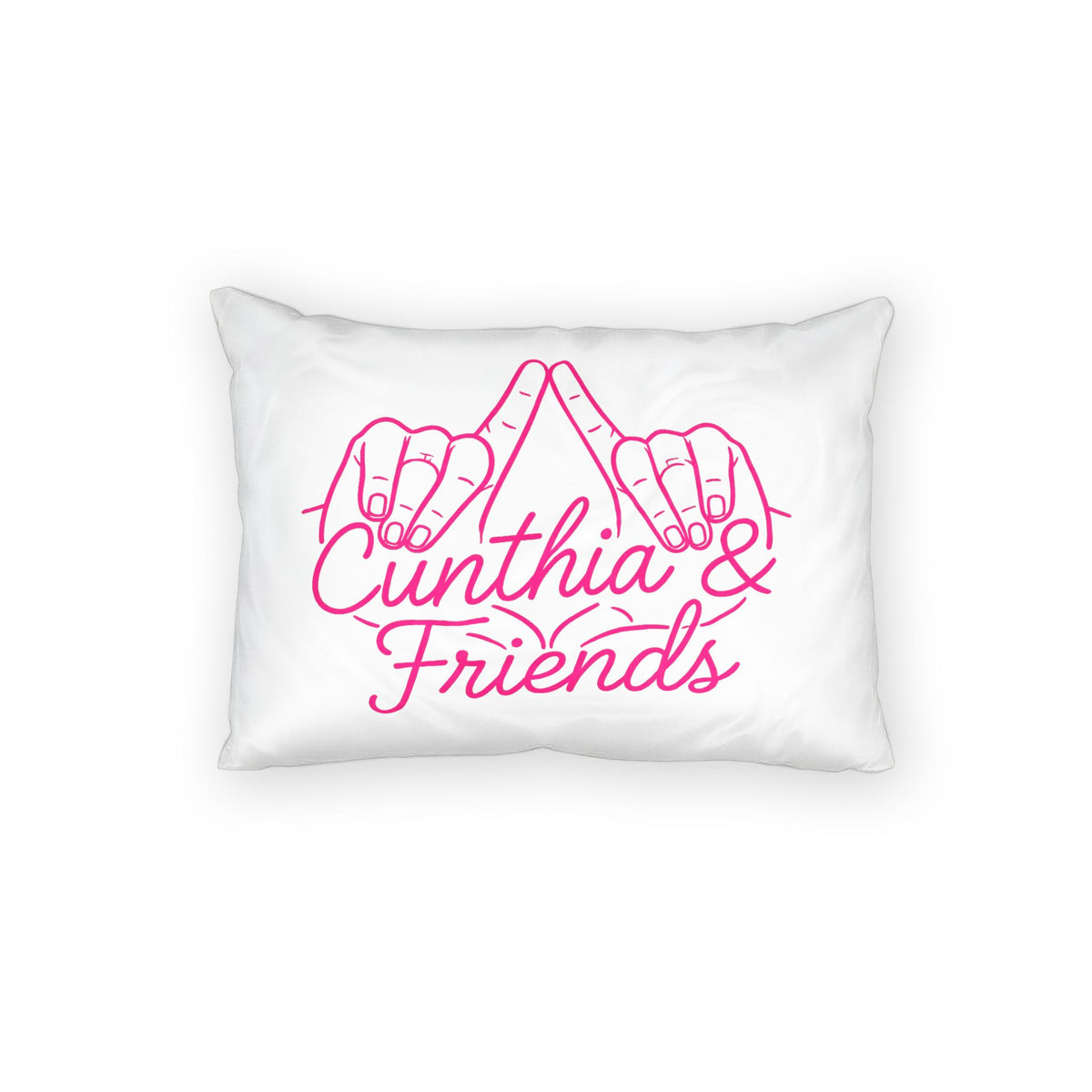 Cunthia & Friends™ Cotton Pillow Sham | 26" × 20" | SHAM ONLY