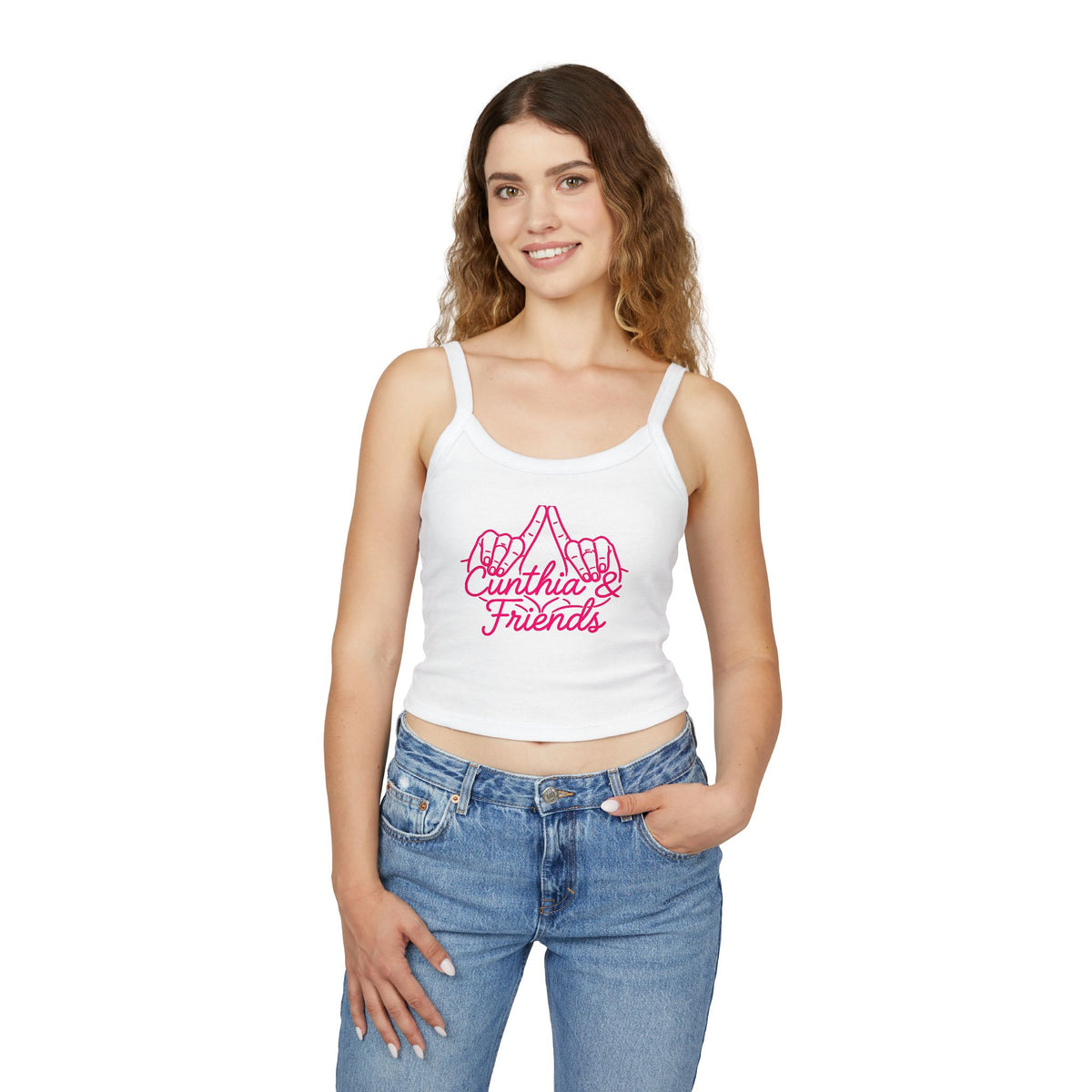 Cunthia & Friends™ Women's Crop Tank | Signature Logo Crop Top
