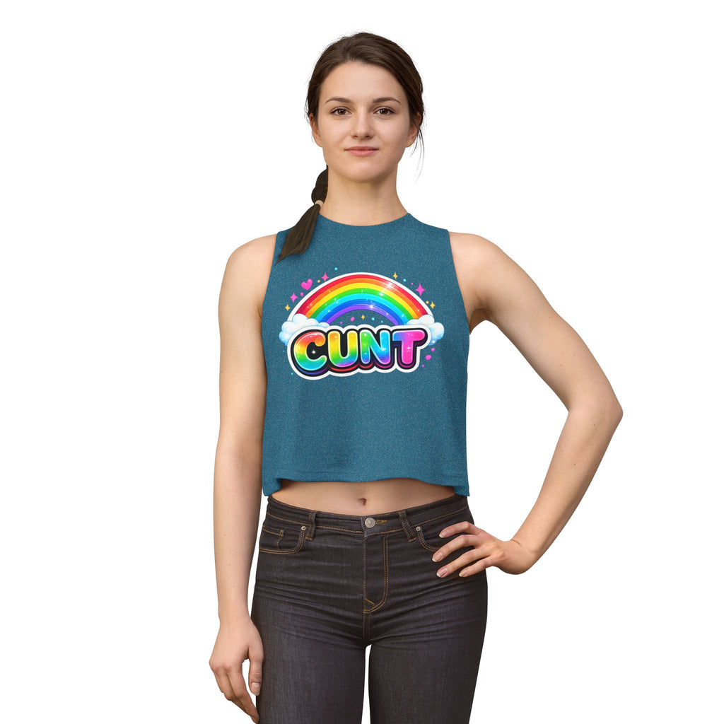 CUNT Pride Crop Tank | Soft Women's Crop Top