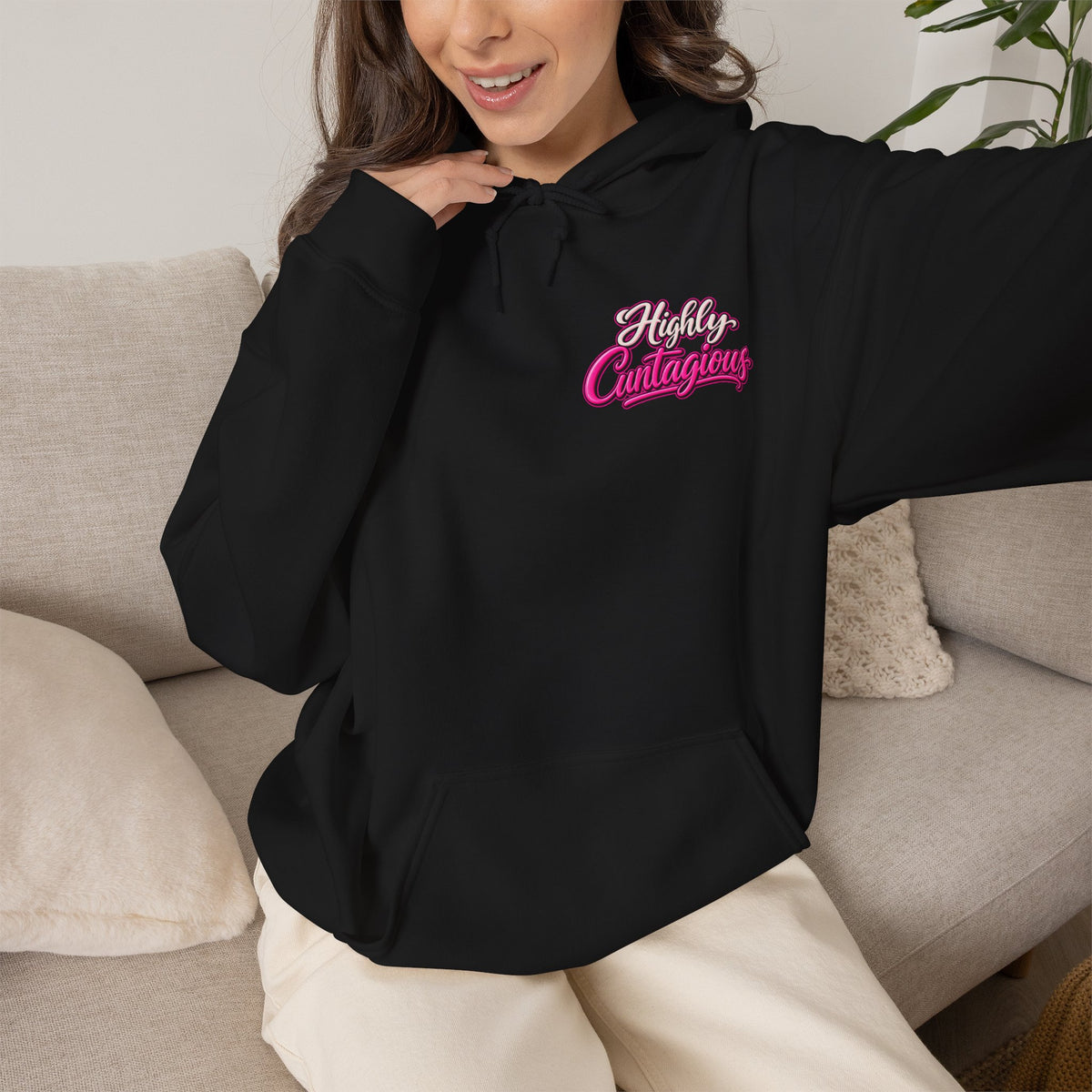 Highly Cuntagious Unisex Hoodie | Cunthia & Friends