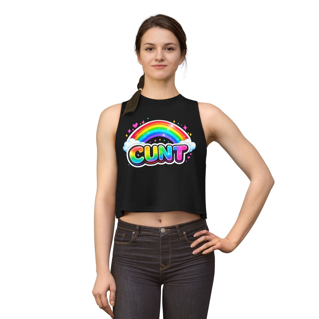 CUNT Pride Crop Tank | Soft Women's Crop Top