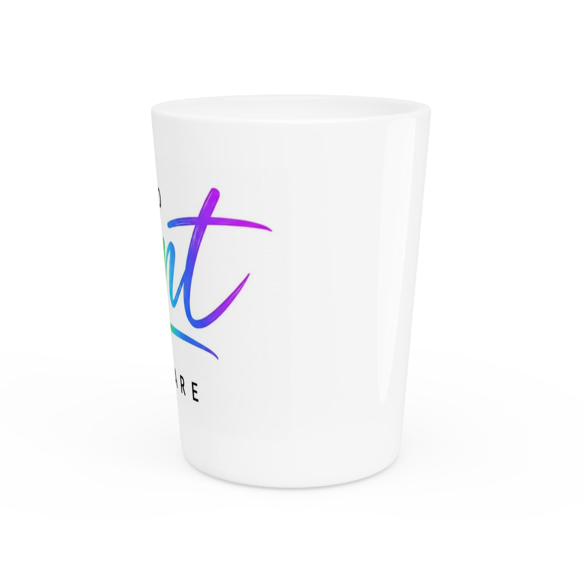 Too Cunt to Care™ Rainbow Ceramic Shot Glass | 1.9 oz
