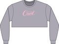 CUNT™ Women's Cropped Fleece Sweatshirt | Signature Script Crewneck