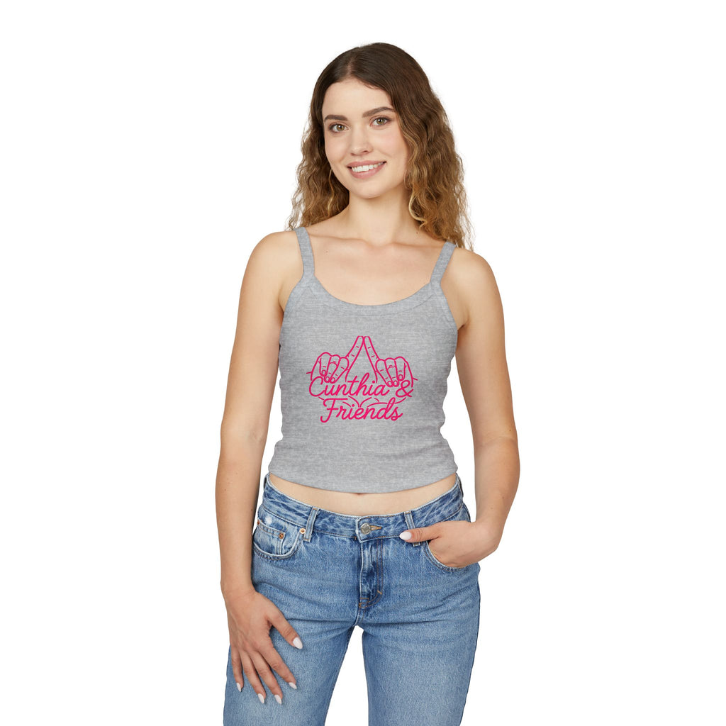 Cunthia & Friends™ Women's Crop Tank | Signature Logo Crop Top