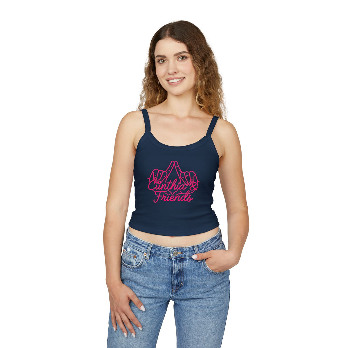 Cunthia & Friends™ Women's Crop Tank | Signature Logo Crop Top