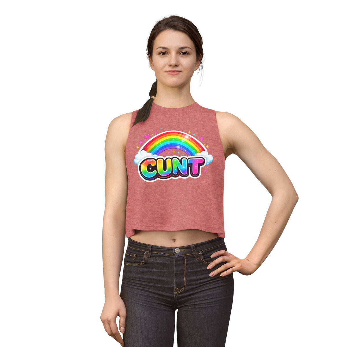 CUNT Pride Crop Tank | Soft Women's Crop Top